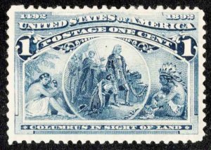 United States Scott 230 Mint never hinged.