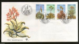 South West Africa 1981 Aloe Medicinal Plant Cactus Flowers Sc 475-78 FDC # 6115