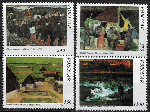 Faroe Is. 228-31 MNH Set - Paintings