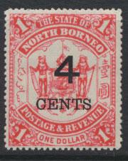 North Borneo SG 87 MH  OPT see details & scans 