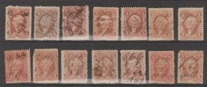 U.S. Scott #R24c-R27c Revenue Stamp - Used Set - IND