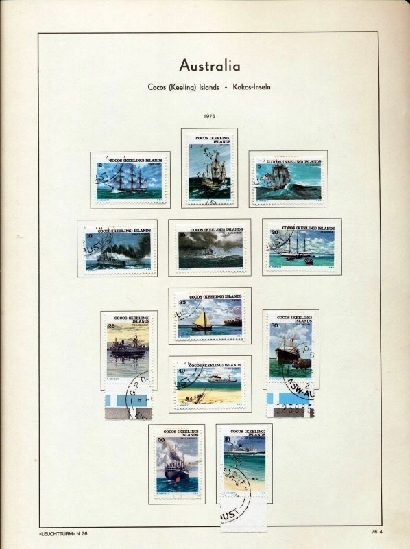 AUSTRALIA +AAT Used on 6 Pages  (Apx 60+Items) (RK449