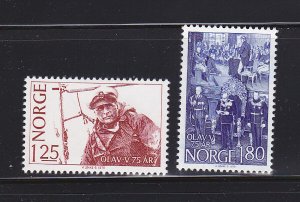 Norway 731-732 Set MNH King Olav V (B)