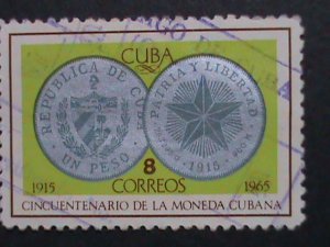 ​CUBA-1965 VERY OLD CUBA STAMPS-50TH ANNIVERSARY-CUBAN MINT - USED-VERY FINE