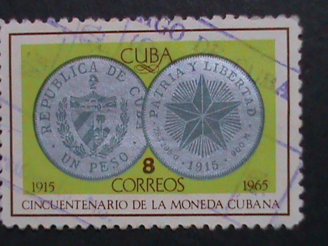 ​CUBA-1965 VERY OLD CUBA STAMPS-50TH ANNIVERSARY-CUBAN MINT - USED-VERY FINE