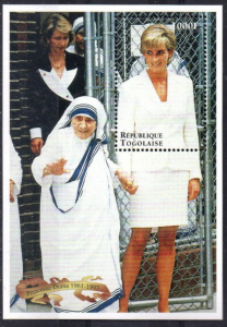 STAMP STATION PERTH Togo #1809 YTBF320 MNH S/S CV$7 Princess Diana/Mother Theres