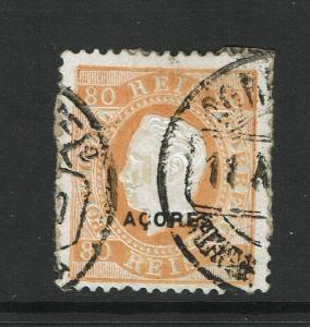 Azores SC# 53b Used / Page Rem On Back - S802