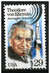 USA 1992 - Scott 2699 used - 29c, Theodore Von Karman 