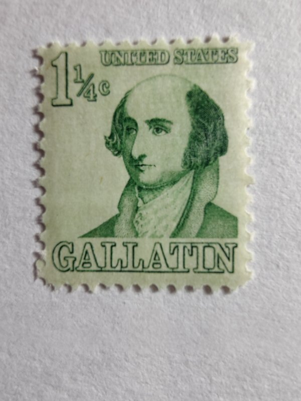 SCOTT #1279 AMAZING GALLATIN  1 1/4 CENT SINGLE MINT NEVER HINGED