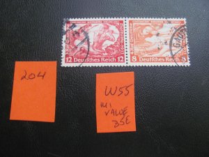 Germany 1933 USED MI. W35 BOOKLET PIECE VF/XF 35 EUROS  (204) NEW COLLECTION