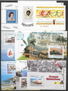 WORLDWIDE (157) Souvenir Sheets Mostly MNH Very Few CTO or Litely Hinged