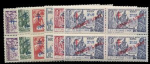 French Colonies, French India #177/183 Cat$174+ (for hinged), 1942-43 French ...