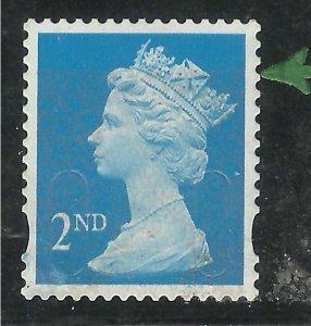 GB 2012 QE2 2nd Rare Major Error Machin Iridescent shift down M12L MTIL.( E658 )