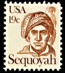 US 1859 MNH VF 19 Cent Sequoyah Cherokee Indian Overall Tagging