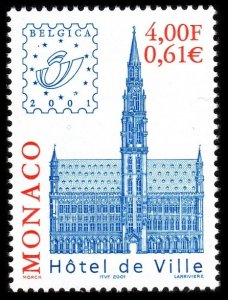 2001 Monaco 2554 International Stamp Exhibition Belgium Architecture