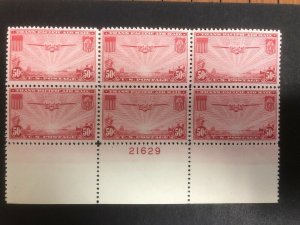 C22 Plate Block Superb Mint Never Hinged $199 