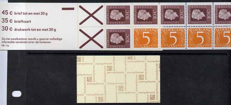 Booklet - Netherlands 1974 Numeral & Juliana 2g bookl...