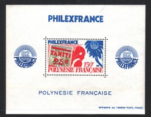 French Polynesia 361a Souvenir Sheet MNH VF