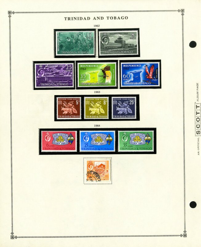 Trinidad & Tobago Clean Mint & Used 1960 to 1990 Popular Stamp Collection