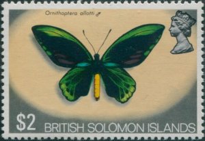 Solomon Islands 1972 SG233 $2 Butterfly MNH