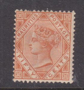 MAURITIUS, 1887 CA, 50c. Orange, lhm.