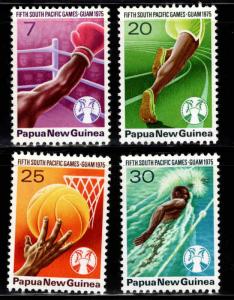 PNG Papua New Guinea Scott 419-422 MNH** sports set