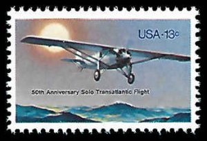 PCBstamps   US #1710 13c Lindbergh's Flight, MNH, (36)