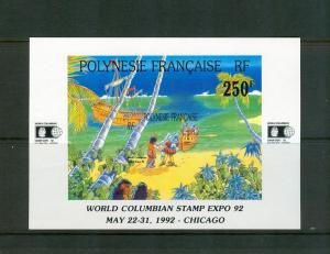 Fr. Polynesia - Sc# 593. 1992 Columbian Expo. MNH $6.00.