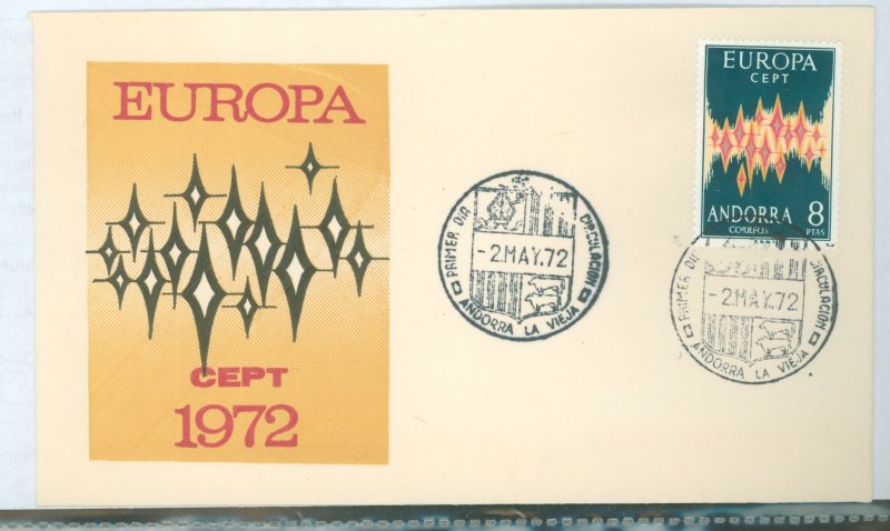 Andorra (Spanish) 62 Europa FDC