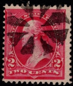 1895 US Scott #- 267 2 Cent George Washington Watermarked Type III Used