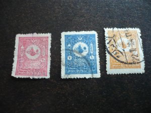 Stamps - Turkey - Scott# 112-114 - Used Partial Set of 3 Stamps