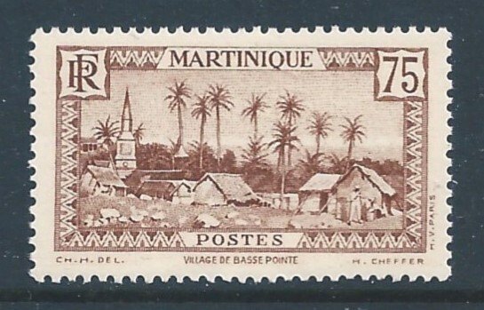 Martinique #153 NH 75c Village of Basse-Pointe