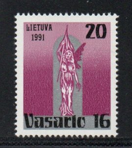 Lithuania Sc 388 1991 Liberty Statue stamp mint NH
