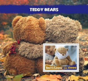 Sierra Leone - 2020 Teddy Bear Toys - Stamp Souvenir Sheet - SRL200646b