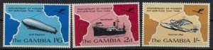 Gambia 1969 SG259-261 Transportation - MNH