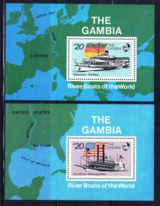 Gambia 1263-64 NH 1992 Riverboats S/S 