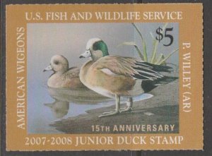 U.S. Scott Scott #JDS15 Junior Duck Stamp - Mint NH Single