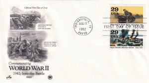 1992, WW2: Into the Battle-1942, Art Craft/PCS, FDC (E11564)