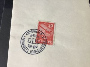 Denmark 1943  copenhagen stamps & cancels on piece Ref  R32073