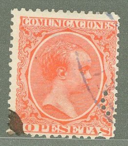 Spain #270 Used Single (King) (Perfin)