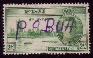 FIJI 1946 Victory 2½d PO BUA manuscript cancel.............................39023