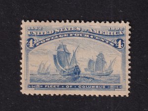 1893 Columbian Exposition Sc 233 MHR OG 4c ultra CV $55 (JE