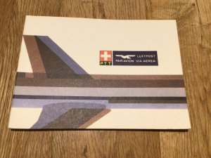 Swissair 1981 PTT Pro Aero Flug Luftpost 5 Flight cover set Ref 60636