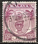 Malaya Perak; 1950: Sc. # 111; O/Used Single Stamp