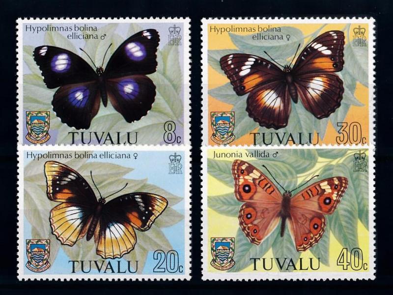 [70344] Tuvalu 1981 Insects Butterflies  MNH