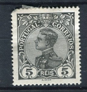 PORTUGAL; 1910 early Alfonso issue Mint hinged 5r. value