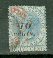 Straits Settlements 34 used CV $12