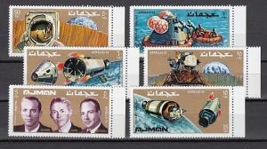 Ajman, Mi Cat. 755-760 A. Apollo 14, Space issue. ^