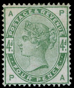 SG192, 4d dull green, M MINT. Cat £580. PA