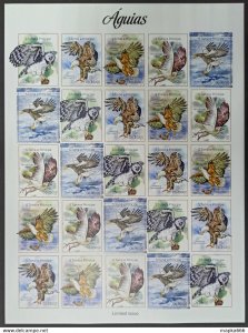 Imperf 2014 Sao Tome & Principe Eagles Birds #5599-03 ! Unique Big Sh ** Qw84